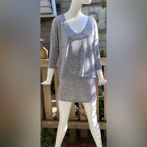 Joseph Ribboff grey Tunic/dress,  Size 6. Nice weight and drape.